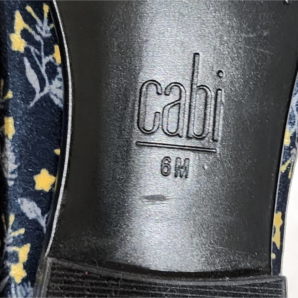 CAbi Womens Carnaby Velvet‎ Floral Gold Buckle Loafer Size 6M - Picture 6 of 8